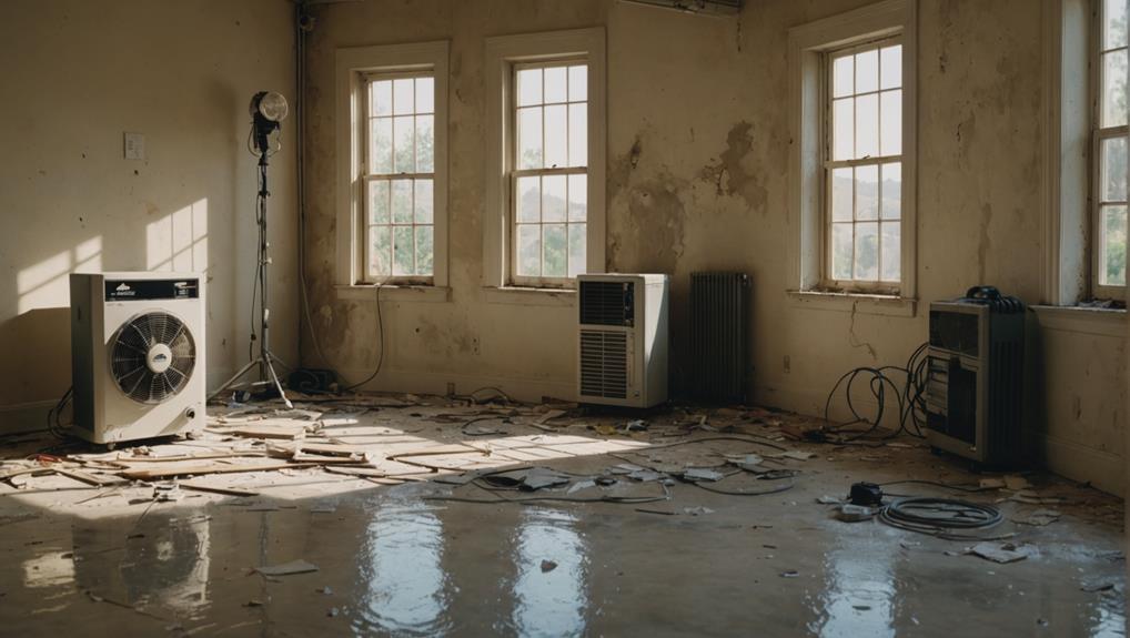 Professional mold remediation team working in Michigan home